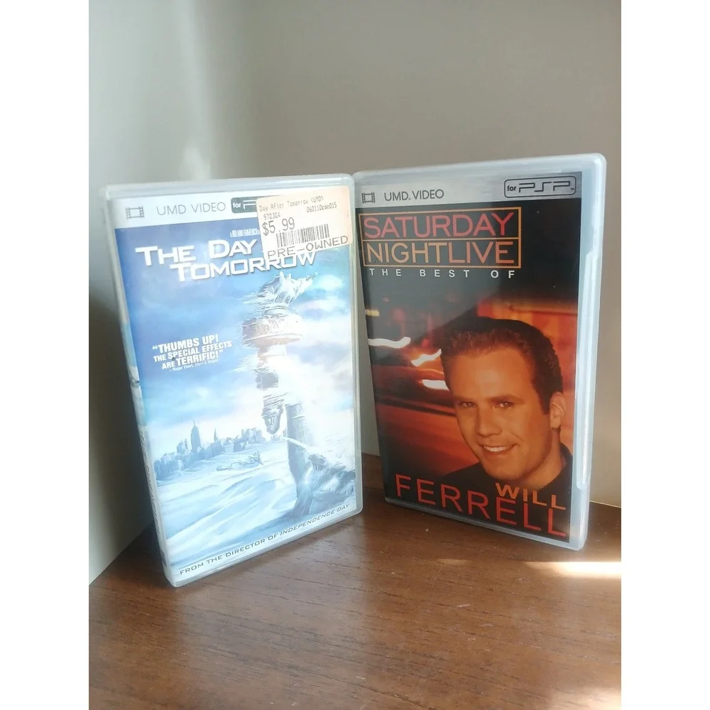 Sony PSP UMD Video Lot The Day After Tomorrow & SNL Best of Will Ferrell Movie
